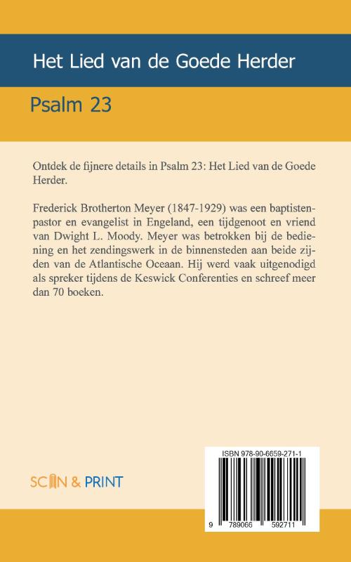 Productafbeelding: achterkant van Het Lied van de Goede Herder