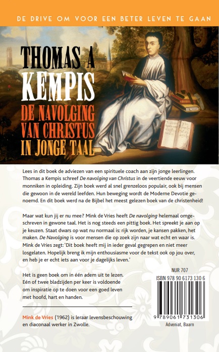 Productafbeelding: achterkant van De navolging van Christus in jonge taal