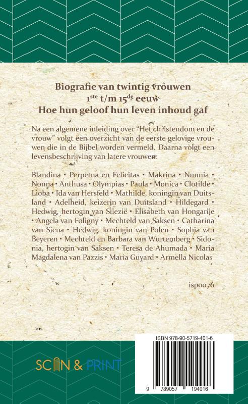 Productafbeelding: achterkant van Geloofsgetuigen 1ste tot 15de eeuw