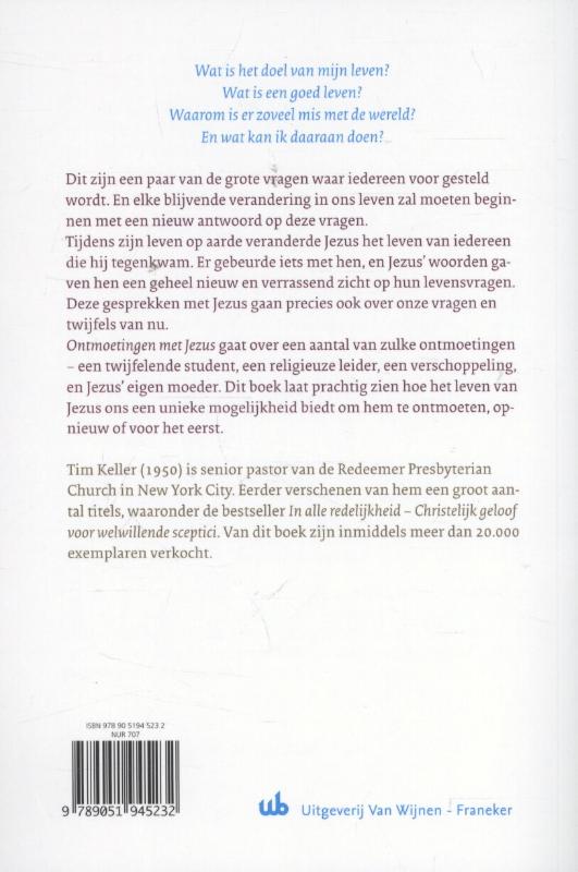 Productafbeelding: achterkant van Ontmoetingen met Jezus