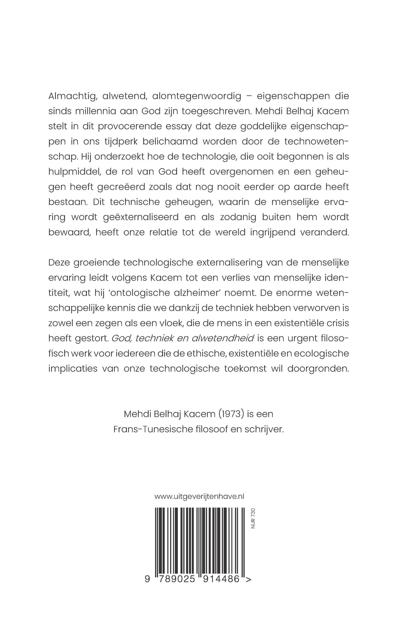 Productafbeelding: achterkant van God, techniek en alwetendheid