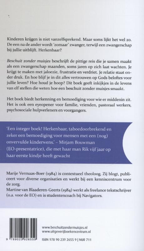 Productafbeelding: achterkant van Beschuit zonder muisjes