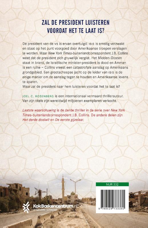 Productafbeelding: achterkant van Laatste waarschuwing