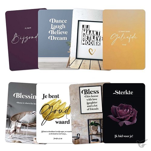 Productafbeelding: voorkant van 8 minikaartjes Puur serie 6