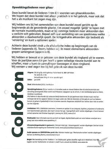 Productafbeelding: voorkant van Opwekking gitaaraanv 43 (820-831)