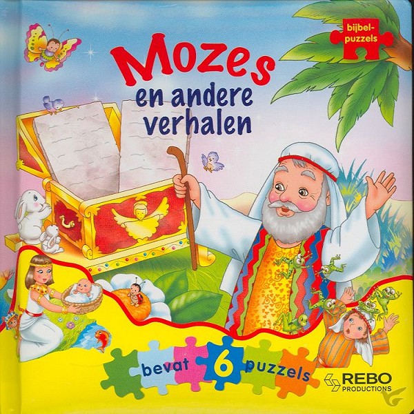 Productafbeelding: voorkant van Mozes bijbelpuzzelboek
