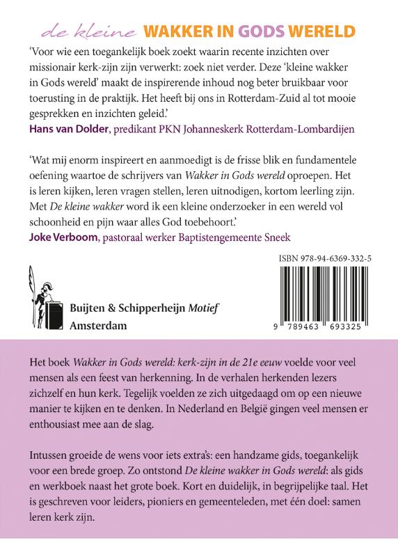 Productafbeelding: achterkant van De kleine wakker in Gods wereld