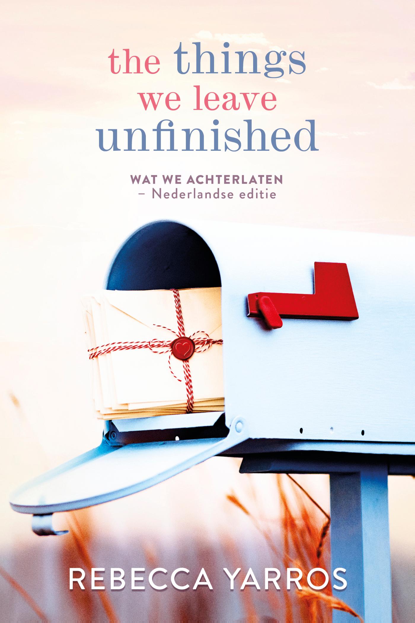 Productafbeelding: voorkant van The things we leave unfinished