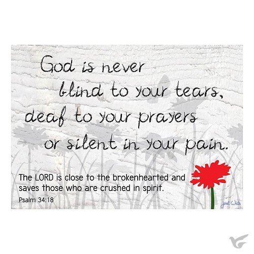 Productafbeelding: voorkant van Postcard Lord God is never blind set6