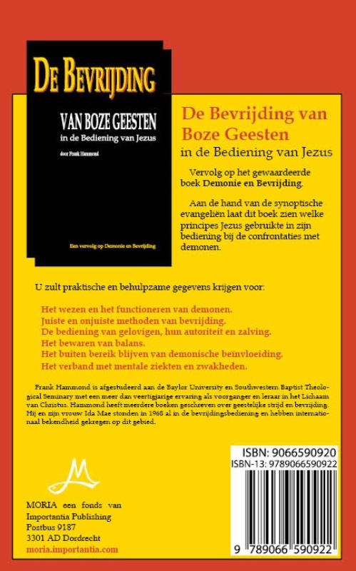 Productafbeelding: achterkant van De bevrijding van boze geesten in de bediening van Jezus