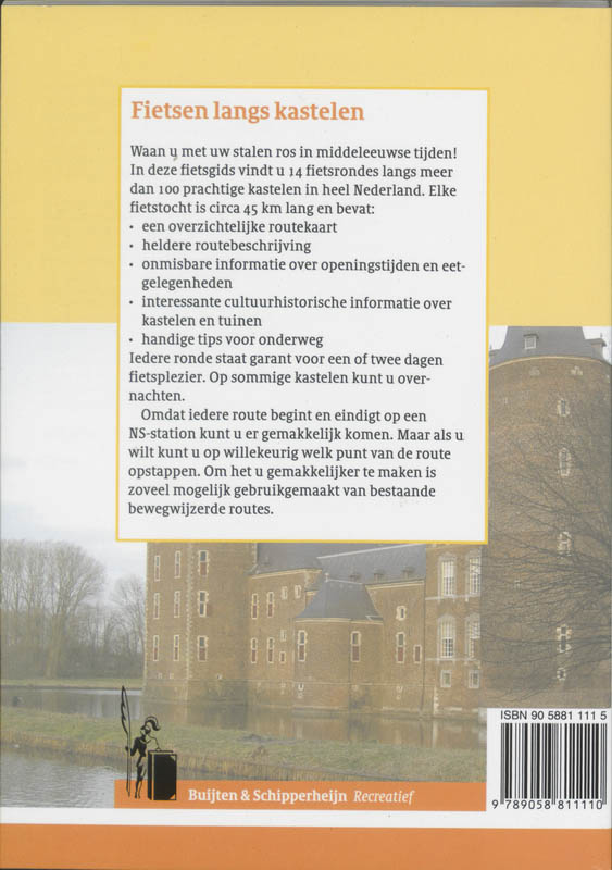 Productafbeelding: achterkant van Fietsroutes langs kastelen