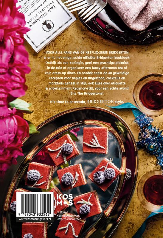 Productafbeelding: achterkant van De officiële Bridgerton Bijbel voor feesten en partijen