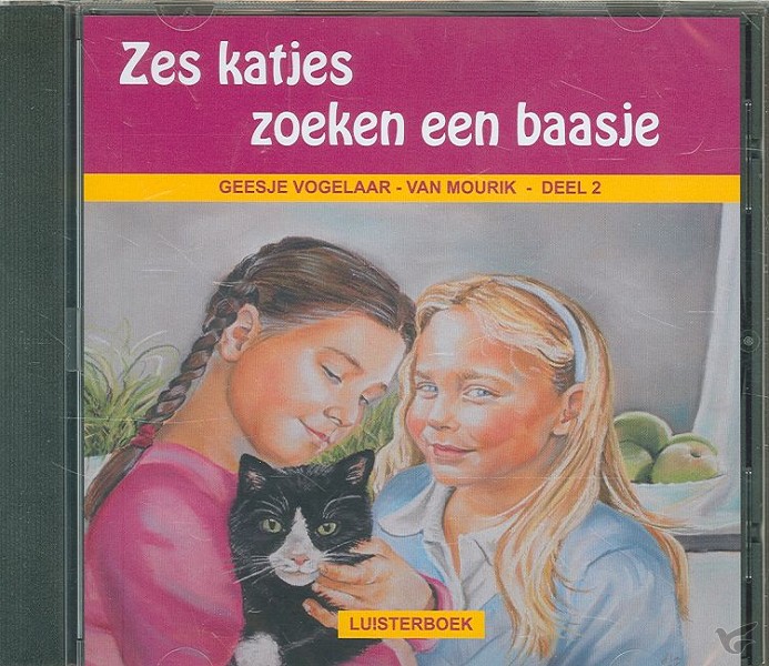 Productafbeelding: voorkant van Zes katjes zoeken een baasje LUISTERBOEK