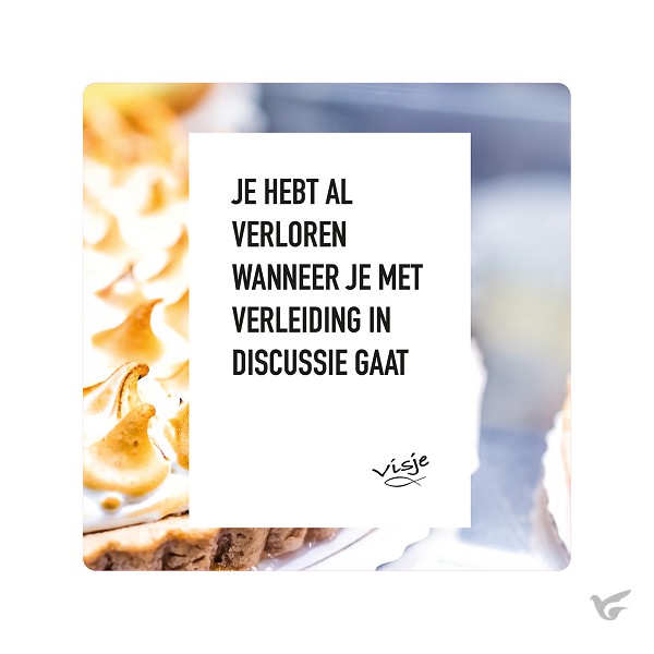 Productafbeelding: voorkant van Visje bordje Verleiding