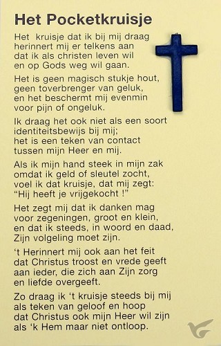 Productafbeelding: voorkant van Pocketkruisje nederlands