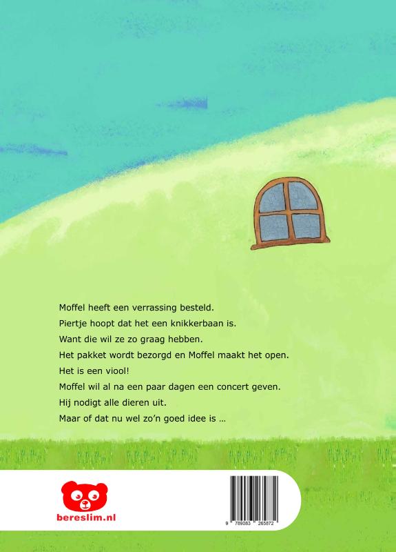 Productafbeelding: achterkant van Moffel en Piertje en het muziekspektakel