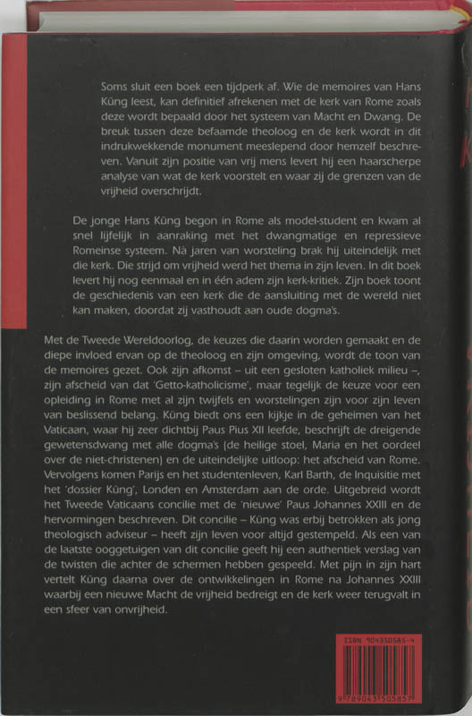 Productafbeelding: achterkant van Bevochten vrijheid