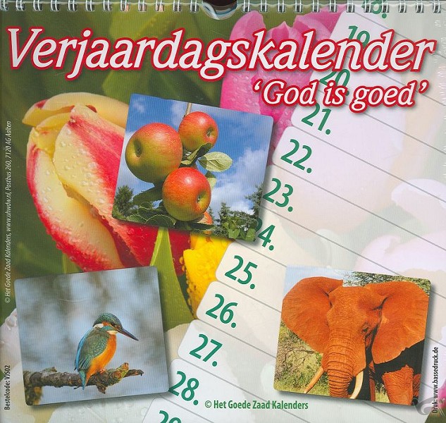 Productafbeelding: voorkant van Verjaardagskalender God is goed