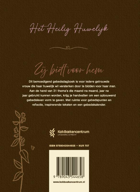 Productafbeelding: achterkant van Zij bidt voor hem