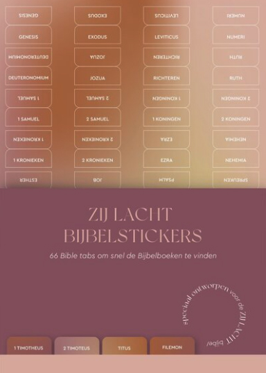 Productafbeelding: voorkant van Zij Lacht bijbelstickers