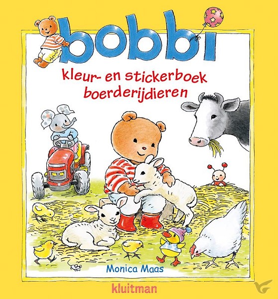 Productafbeelding: voorkant van Bobbi kleur- en stickerboek boerderijdie