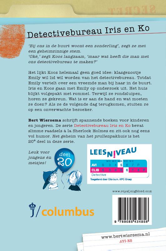 Productafbeelding: achterkant van Het geheim van het prullenpakhuis