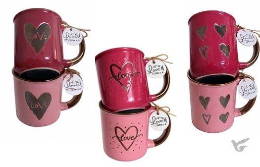 Productafbeelding: voorkant van Mug Hearts Loved 1 John 4