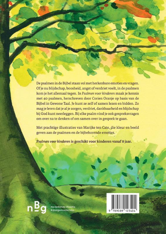 Productafbeelding: achterkant van Psalmen voor kinderen