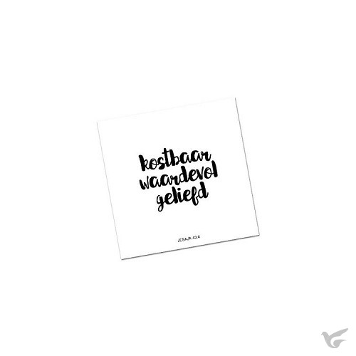 Productafbeelding: voorkant van Jesaja 43:4 Kostbaar waardevol geliefd