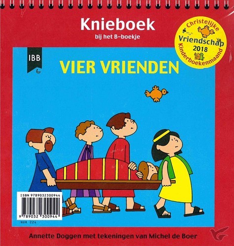 Productafbeelding: voorkant van Vier vrienden  knieboek bij het B-boekje