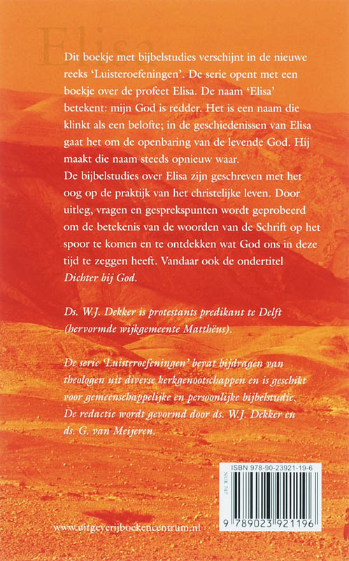 Productafbeelding: achterkant van Luisteren naar Elisa