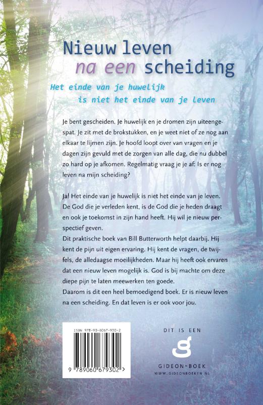 Productafbeelding: achterkant van Nieuw leven na een scheiding