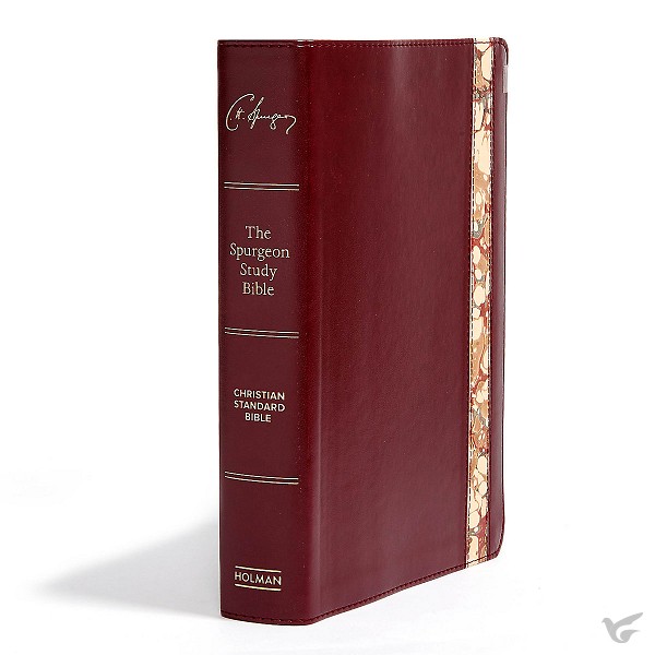 Productafbeelding: voorkant van Spurgeon study bible, burgundy marble lt
