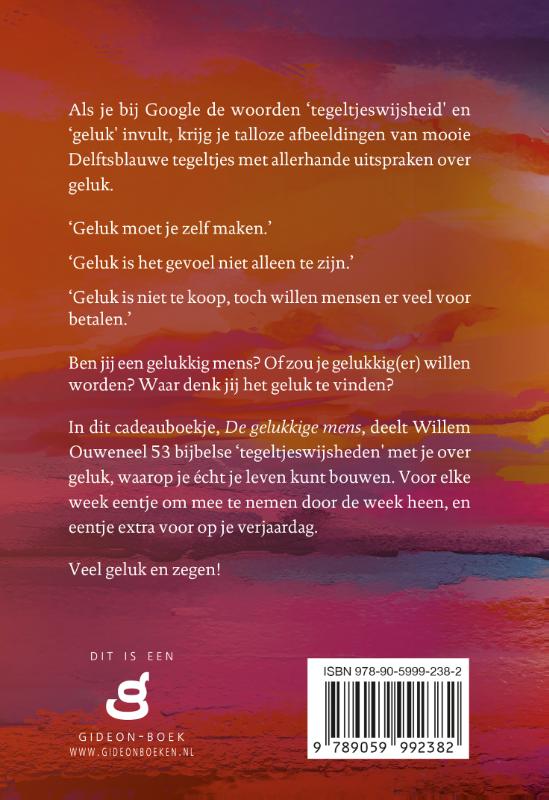 Productafbeelding: achterkant van De Gelukkige mens