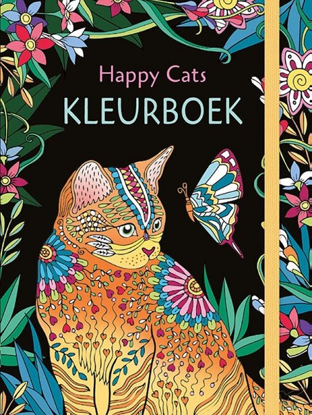 Productafbeelding: voorkant van Happy cats kleurboek