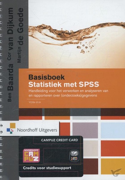 Productafbeelding: voorkant van Basisboek statistiek met SPSS