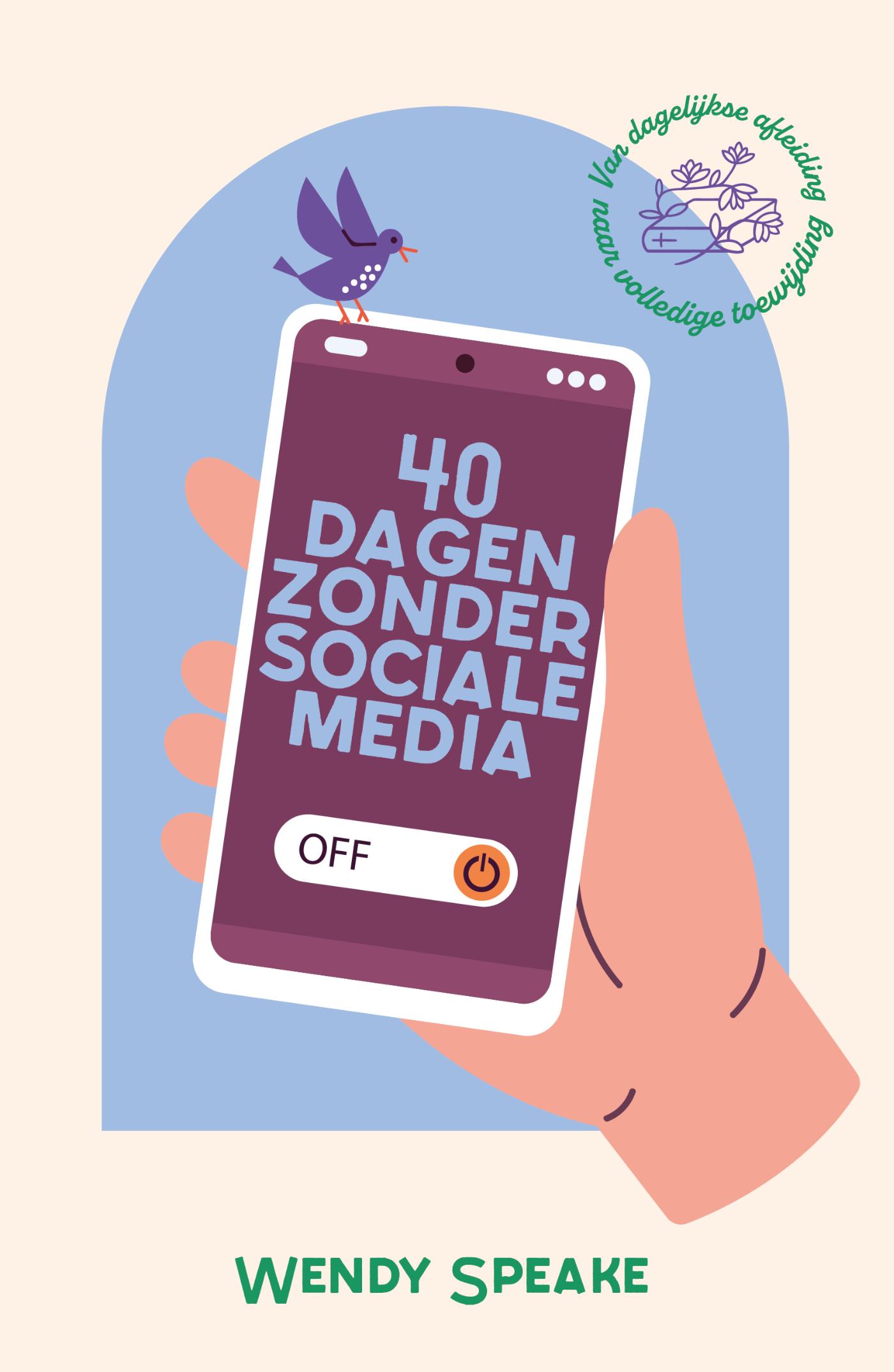 Productafbeelding: voorkant van 40 dagen zonder sociale media