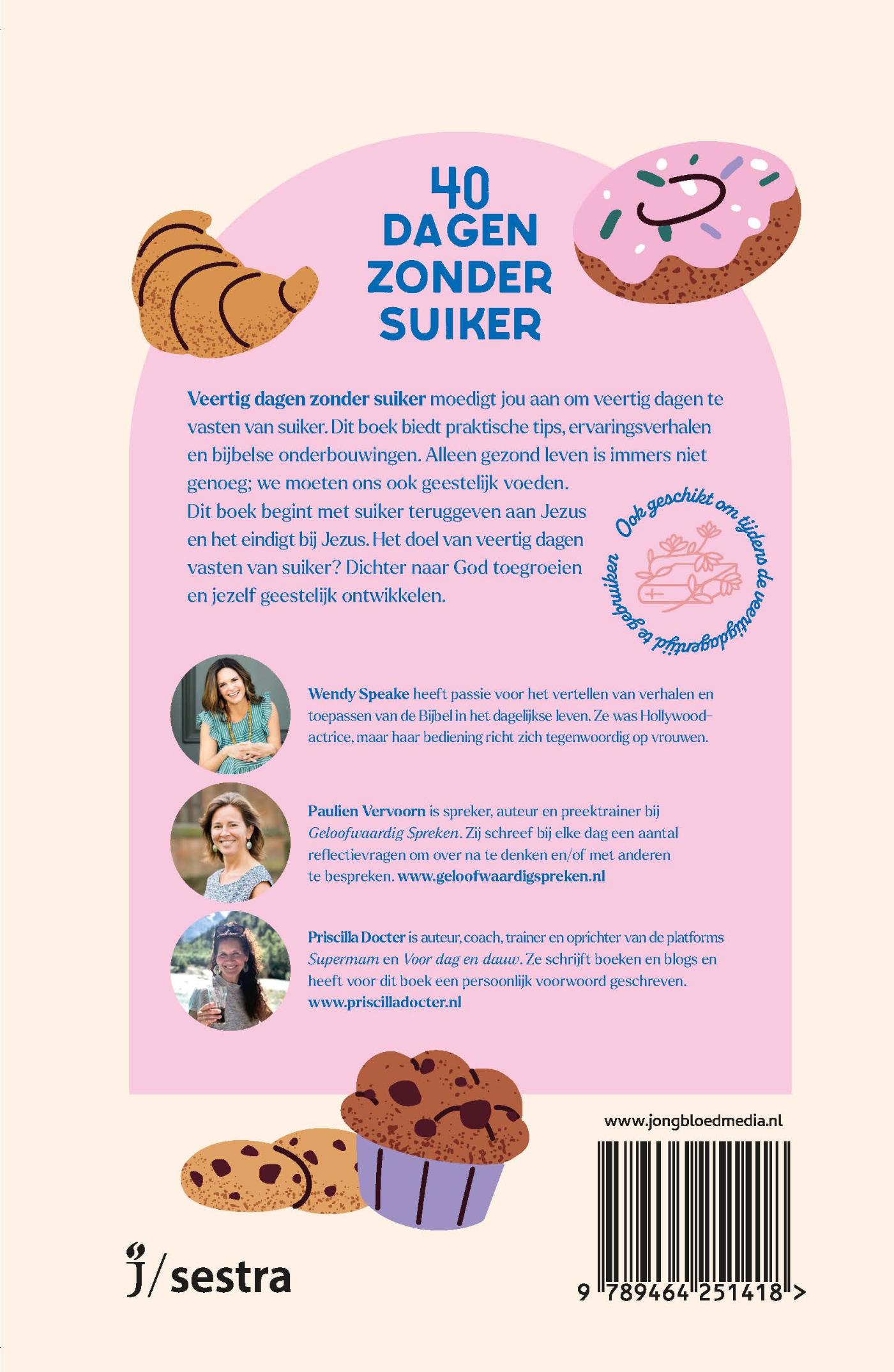 Productafbeelding: achterkant van 40 dagen zonder suiker