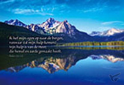 Productafbeelding: voorkant van Wenskaart ik hef mijn ogen op