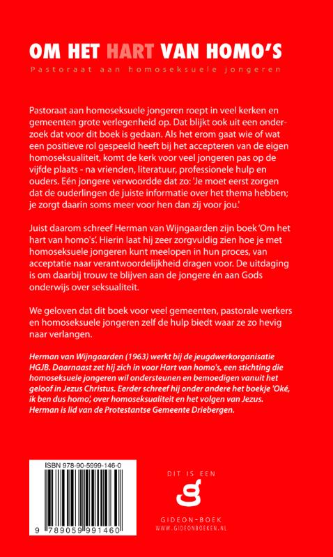 Productafbeelding: achterkant van Om het hart van homo's