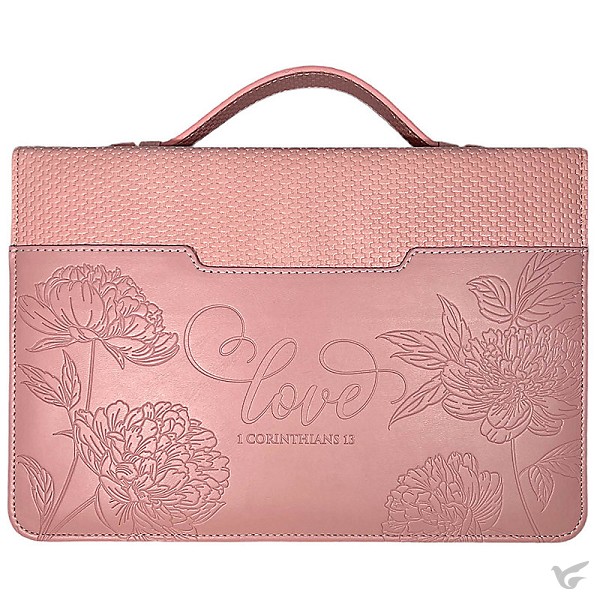 Productafbeelding: voorkant van Biblecover Large love pink blush