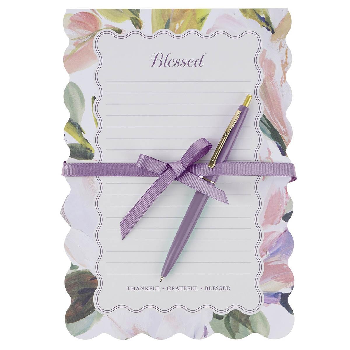 Productafbeelding: voorkant van Blessed Notepad Tear-off w/pen