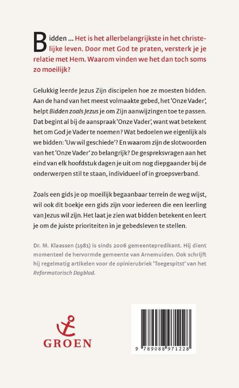 Productafbeelding: achterkant van Bidden zoals Jezus