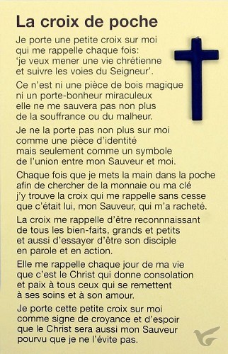 Productafbeelding: voorkant van Pocketkruisje frans