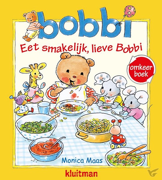 Productafbeelding: voorkant van Bobbi omkeerboek eet smakelijk / welteru