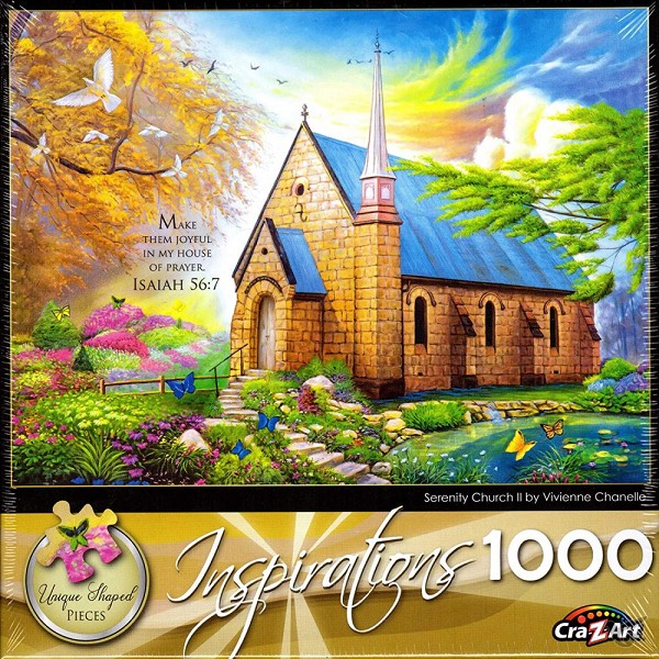 Productafbeelding: voorkant van Puzzel Serenity Church (1000 stukjes)