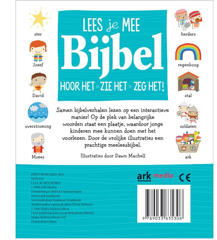 Productafbeelding: achterkant van Lees je mee Bijbel