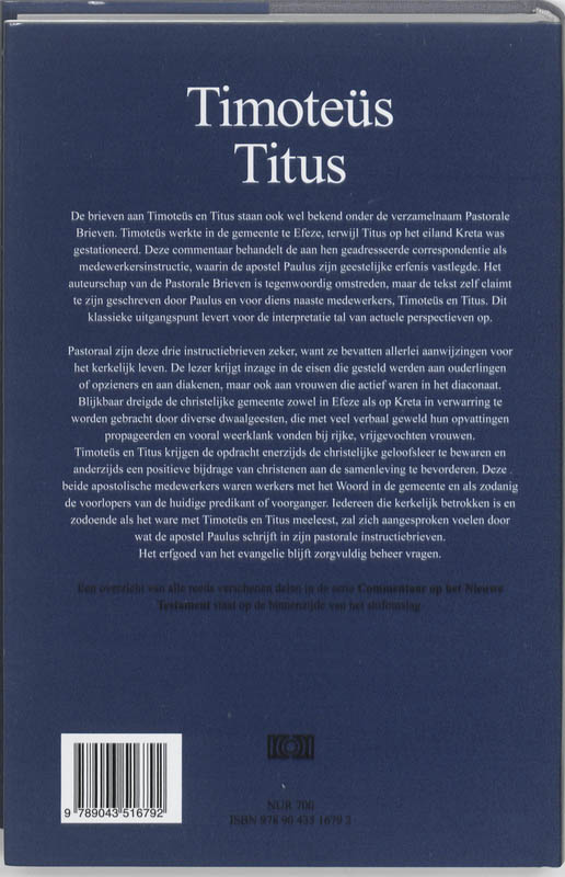 Productafbeelding: achterkant van Timoteus en Titus