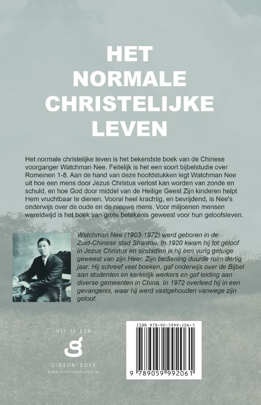Productafbeelding: achterkant van Het normale christelijke leven