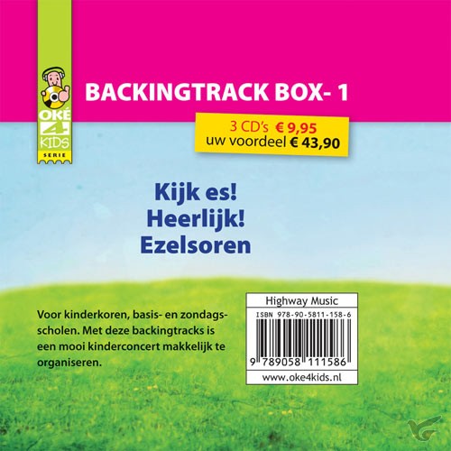 Productafbeelding: voorkant van Pakket BACKINGTRACK 1  (3 cd's)